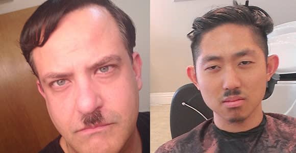 Adolph Hitler & Charlie Chaplin Mustache Styles